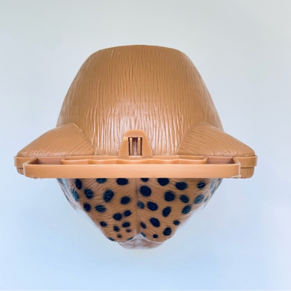 Vintage Smithsonian's National Zoo Kid’s Plastic Reusable Lunch Box Cheetah Face - Picture 7 of 8